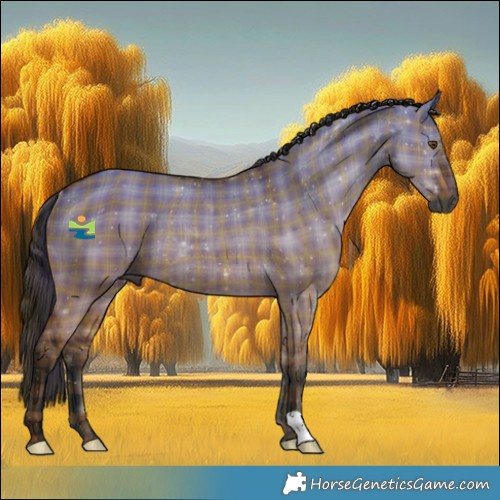 Horse Color:Gray Plaid  Bay Dun Rabicano 