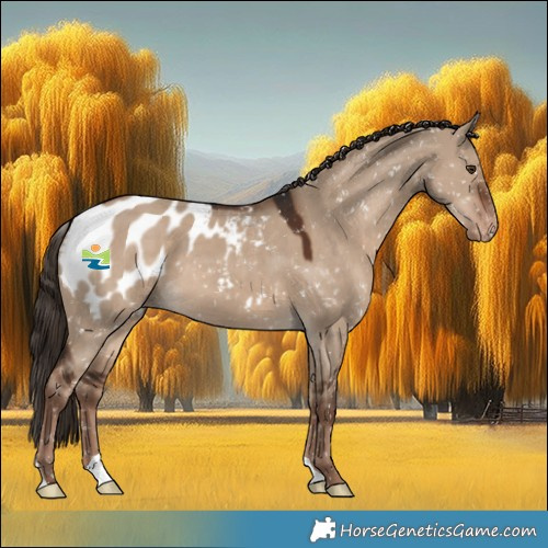 Horse Color:Liver Red Dun Appaloosa