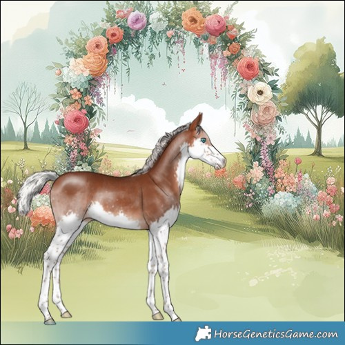 Horse Color:Silver Brown Splash Appaloosa Rabicano 