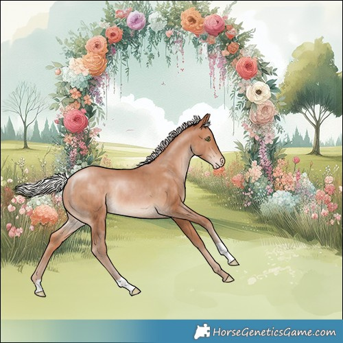 Horse Color:Silver Brown Pearl Appaloosa Rabicano 