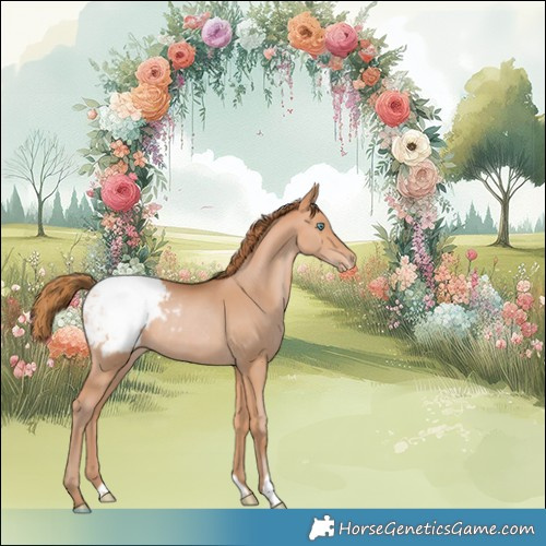 Horse Color:Bay Pearl Appaloosa Rabicano 