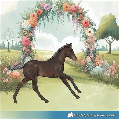 Horse Color:Silver Brown Appaloosa Rabicano 