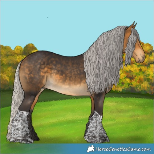 Horse Color:Silver Buckskin Tobiano 