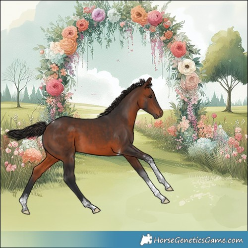 Horse Color:Brown Sabino Tobiano 