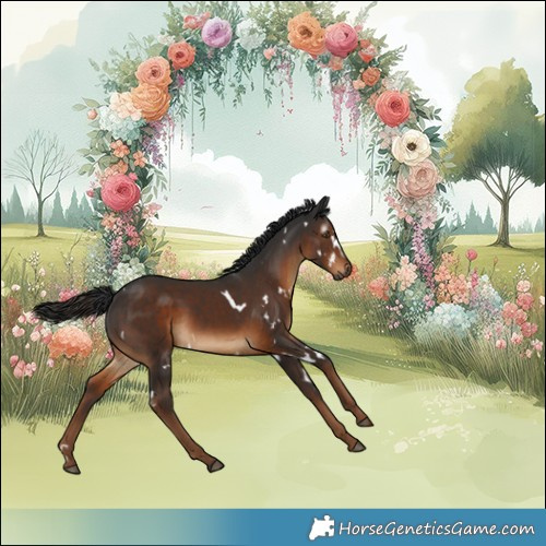 Horse Color:Gray White Spotted Liver Chestnut 