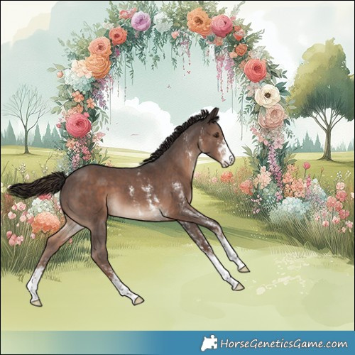 Horse Color:Liver Chestnut Sabino 