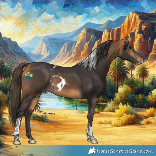 Horse Color:Buckskin Tobiano Skewed Appaloosa 
