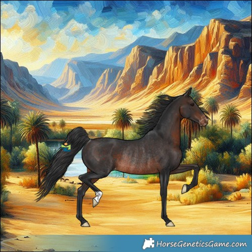 Horse Color:Bay Appaloosa Rabicano 