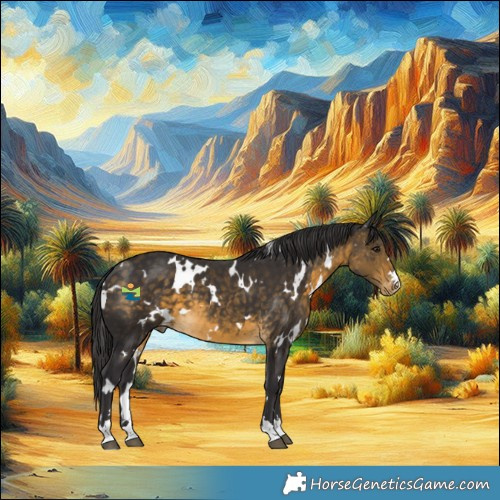 Horse Color:White Spotted Buckskin Appaloosa 