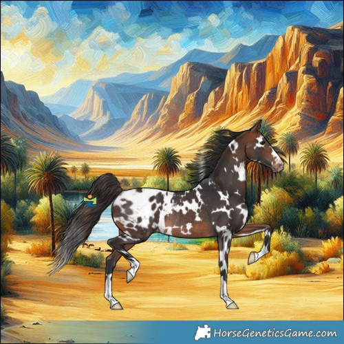 Horse Color:White Spotted Bay Appaloosa Rabicano 