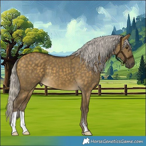 Horse Color:Silver Buckskin Dun 