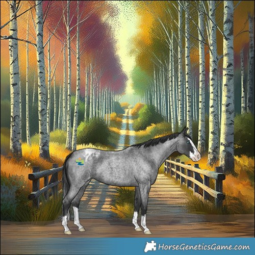 Horse Color:Blue Roan Splash Appaloosa 