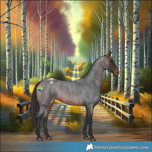 Horse Color:Brown Roan Appaloosa 