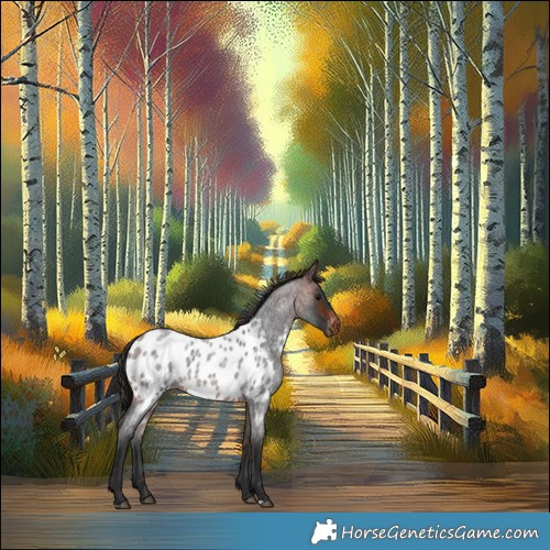 Horse Color:Brown Roan Appaloosa 