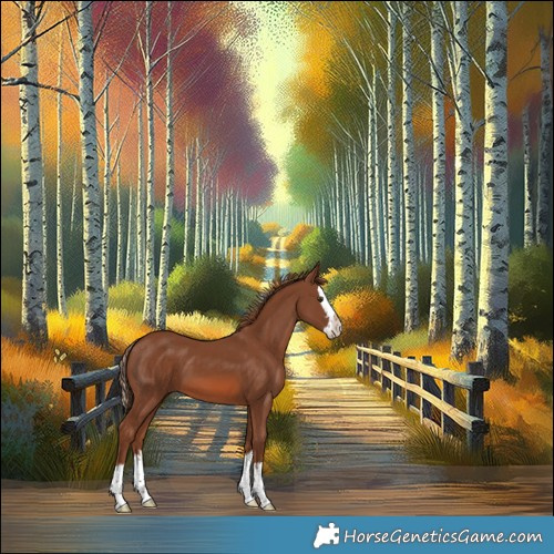 Horse Color:Chestnut Splash 
