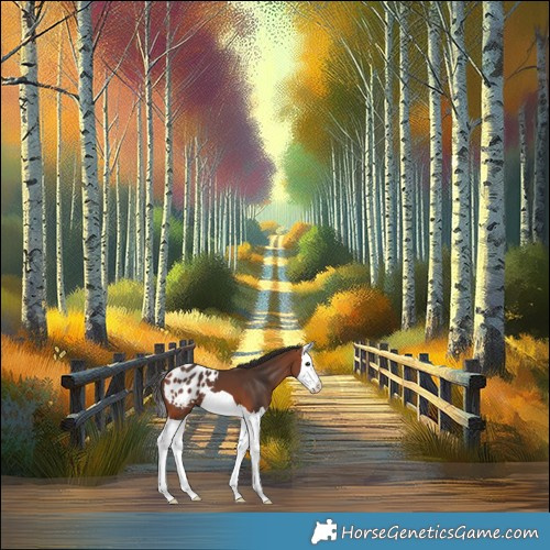 Horse Color:Bay Splash Appaloosa 