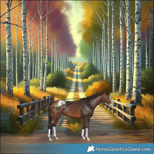 Horse Color:Bay Splash Appaloosa
