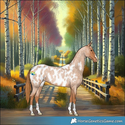 Horse Color:Red Roan Appaloosa 