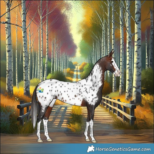 Horse Color:Brown Splash Appaloosa 