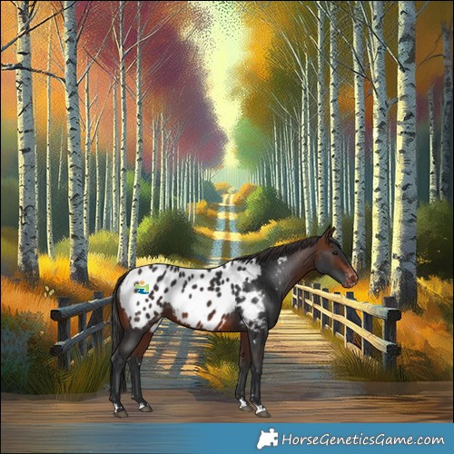 Horse Color:Brown Appaloosa 
