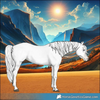 Horse Color:White Spotted Chocolate Silver Bay Chinchilla Snowdrop Pearl