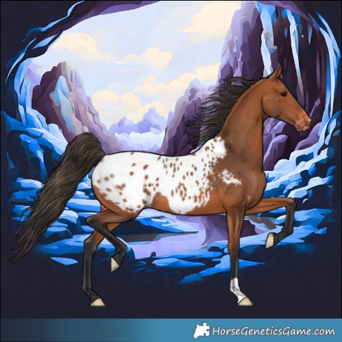 Horse Color:Bay Appaloosa Rabicano