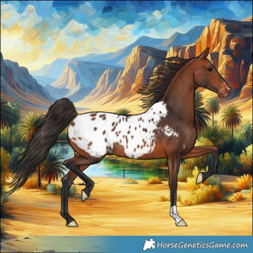 Horse Color:Bay Blanket Rabicano 