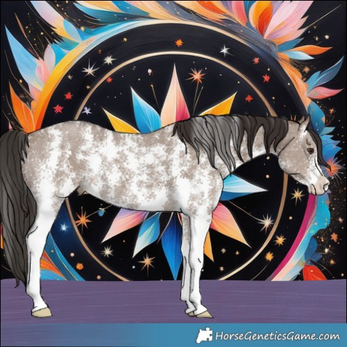 Horse Color:Liver Red Dun Sabino 