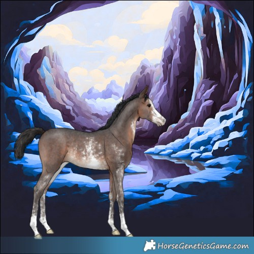 Horse Color:Brown Sabino Rabicano 