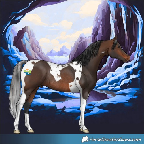 Horse Color:Brown Tobiano Rabicano 