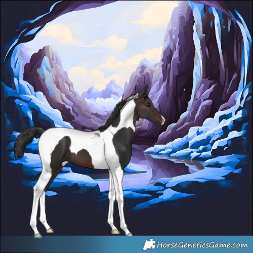 Horse Color:Brown Tobiano 