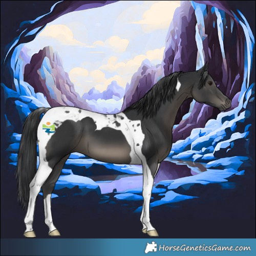 Horse Color:Black Tobiano