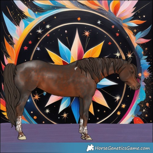 Horse Color:Liver Chestnut Tobiano