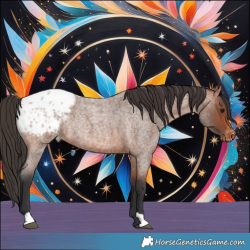 Horse Color:Bay Roan Appaloosa Rabicano 