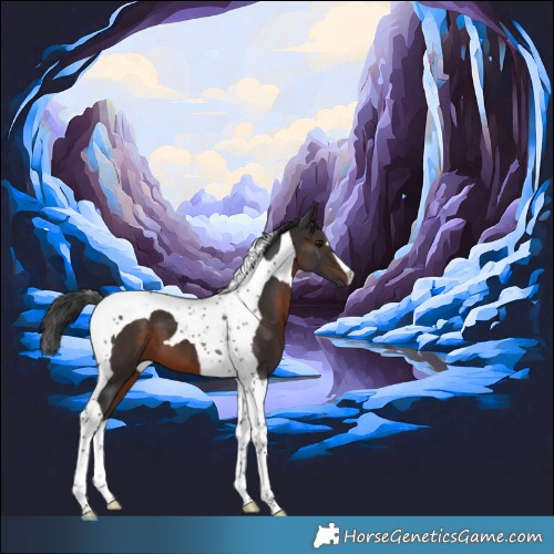 Horse Color:Brown Tobiano 