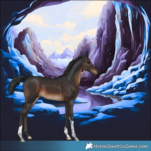 Horse Color:Brown Tobiano 