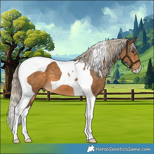 Horse Color:Chocolate Palomino Tobiano