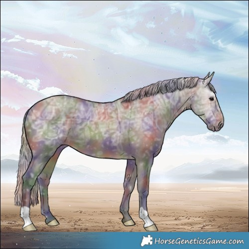 Horse Color:Nacre Silver Brown Ice Dun 