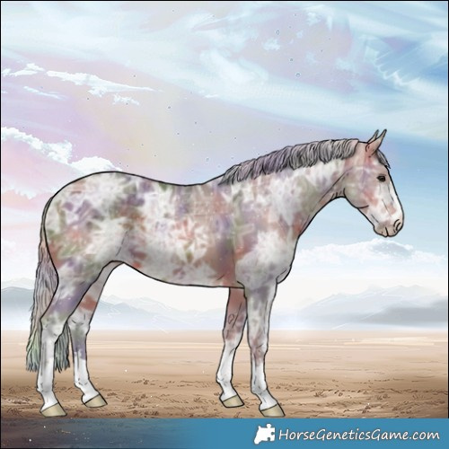 Horse Color:Nacre Silver Brown Ice