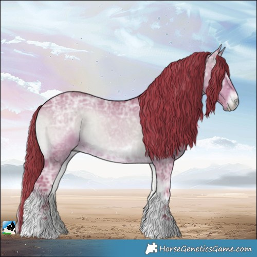 Horse Color:Watercolor Liver Red Dun Ice Onyx