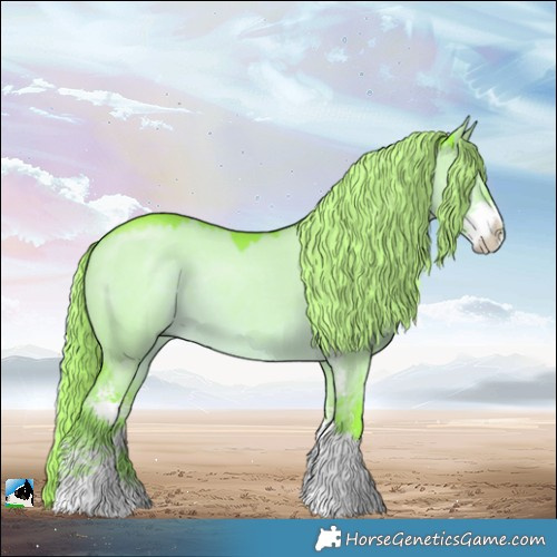 Horse Color:Watercolor Liver Red Dun Mushroom Sabino