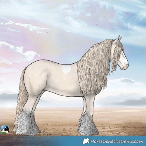 Horse Color:Perlino Ice Sabino Tobiano 
