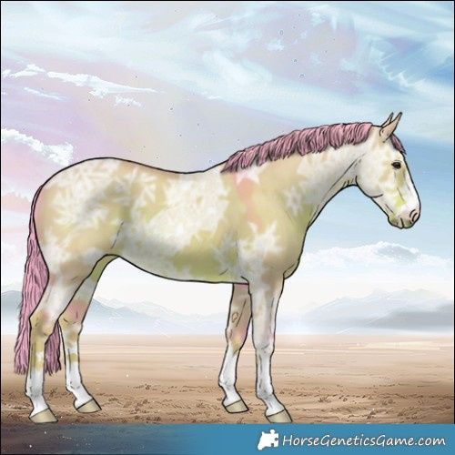 Horse Color:Watercolor Liver Red Dun Ice 