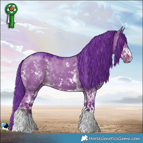 Horse Color:Watercolor Liver Red Dun Sabino