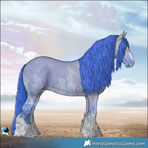 Horse Color:Watercolor Grullo Ice