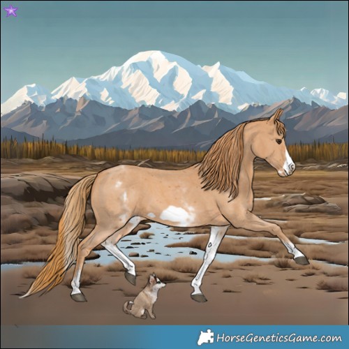 Horse Color:White Spotted Chestnut Sabino Frame