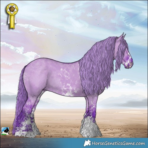 Horse Color:Watercolor Liver Red Dun Mushroom Sabino 
