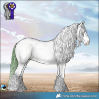 Horse Color:Watercolor Grullo Sabino Brindle