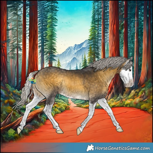 Horse Color:Silver Buckskin Onyx Splash 