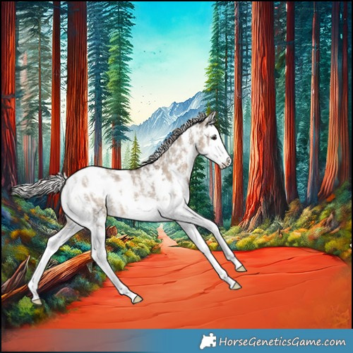 Horse Color:Silver Brown Dun Sabino Splash Appaloosa 